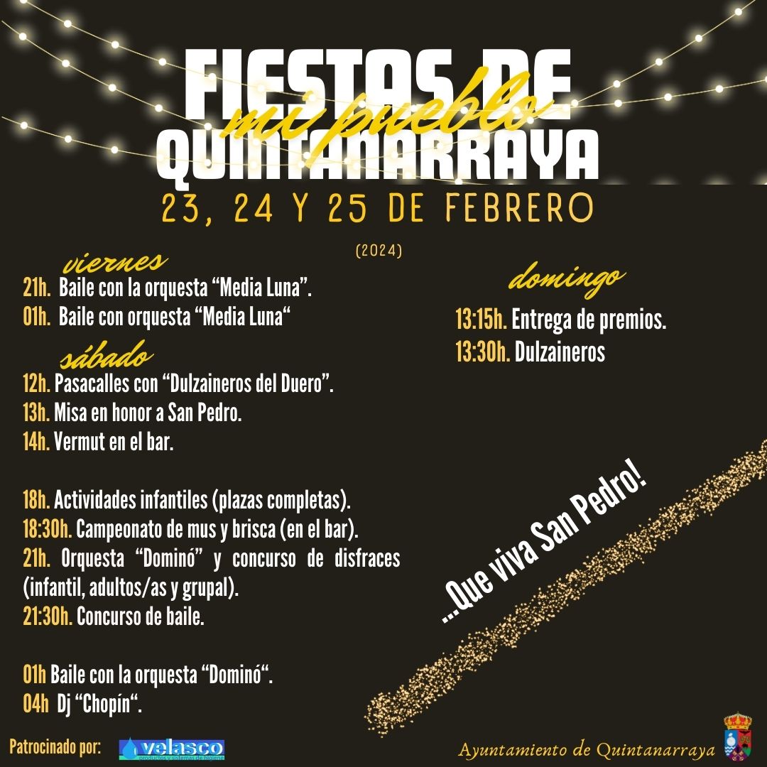 Cartel de fiestas 2024