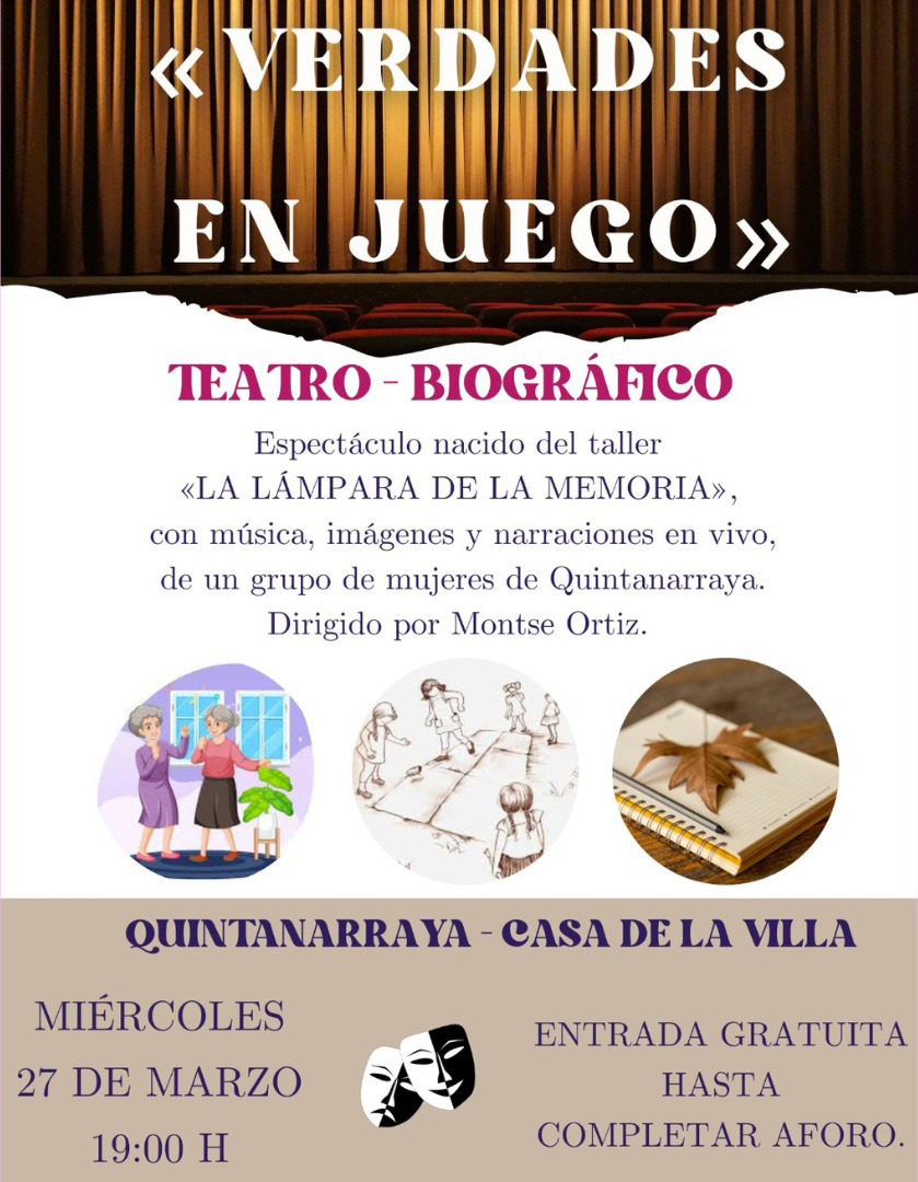 Teatro Verdades en Juego en Quintanarraya