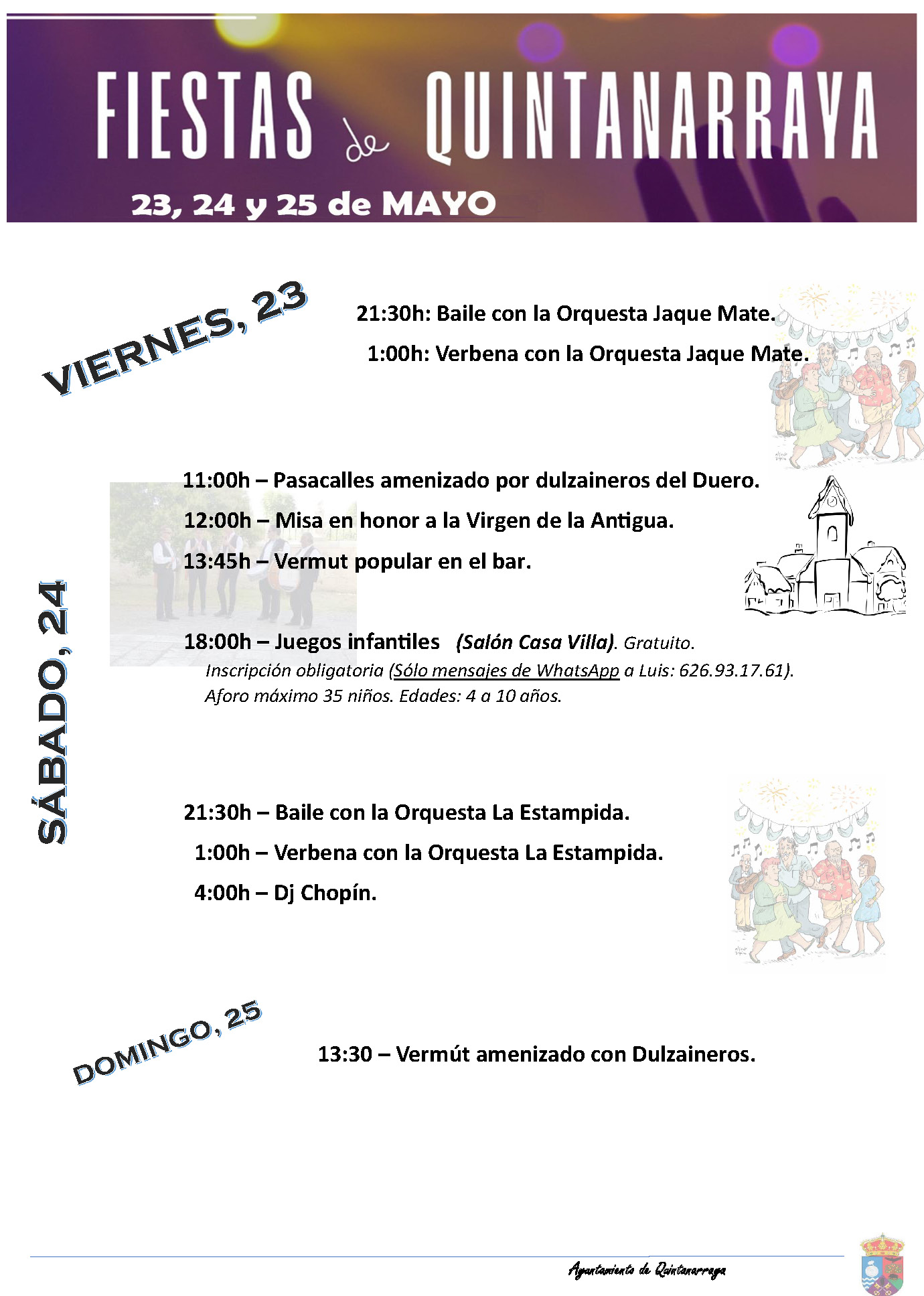 Fiestas de Quintanarraya de la Virgen de la Antigua